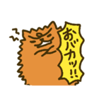 つながり眉毛のポメラニアン（個別スタンプ：28）