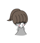Daily Life of Ponytail Girl（個別スタンプ：17）