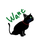 Tiny Black cat（個別スタンプ：1）