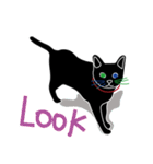 Tiny Black cat（個別スタンプ：6）