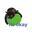 Tiny Black cat（個別スタンプ：7）