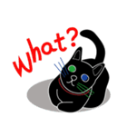 Tiny Black cat（個別スタンプ：12）