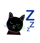 Tiny Black cat（個別スタンプ：22）