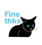 Tiny Black cat（個別スタンプ：23）
