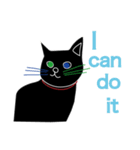 Tiny Black cat（個別スタンプ：24）