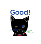 Tiny Black cat（個別スタンプ：25）