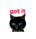 Tiny Black cat（個別スタンプ：28）