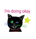 Tiny Black cat（個別スタンプ：30）