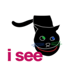 Tiny Black cat（個別スタンプ：32）