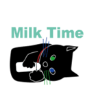 Tiny Black cat（個別スタンプ：34）