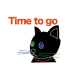 Tiny Black cat（個別スタンプ：36）