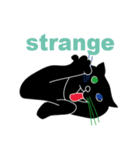 Tiny Black cat（個別スタンプ：38）