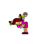 Girl in Ponytail（個別スタンプ：2）