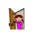 Girl in Ponytail（個別スタンプ：13）