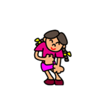 Girl in Ponytail（個別スタンプ：14）