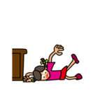 Girl in Ponytail（個別スタンプ：22）