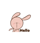 Pink Rabbit Animated（個別スタンプ：1）