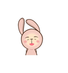 Pink Rabbit Animated（個別スタンプ：3）