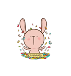 Pink Rabbit Animated（個別スタンプ：8）