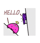 purple Devil＆ pink baby（個別スタンプ：1）