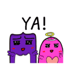 purple Devil＆ pink baby（個別スタンプ：5）
