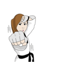 Taekwondo Girl（個別スタンプ：1）