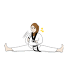 Taekwondo Girl（個別スタンプ：4）