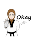 Taekwondo Girl（個別スタンプ：8）