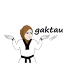 Taekwondo Girl（個別スタンプ：35）