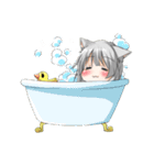 双子の猫耳魔法少女（個別スタンプ：35）