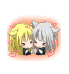 双子の猫耳魔法少女（個別スタンプ：38）