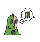 いろいろユルいゾンビくん（みどりいろ）（個別スタンプ：8）