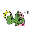 いろいろユルいゾンビくん（みどりいろ）（個別スタンプ：13）