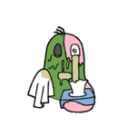 いろいろユルいゾンビくん（みどりいろ）（個別スタンプ：14）