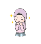 Lovely Hijab Girl (Eng)（個別スタンプ：3）