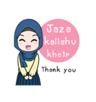 Lovely Hijab Girl (Eng)（個別スタンプ：4）