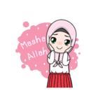 Lovely Hijab Girl (Eng)（個別スタンプ：5）