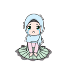 Lovely Hijab Girl (Eng)（個別スタンプ：6）