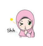 Lovely Hijab Girl (Eng)（個別スタンプ：11）