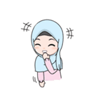 Lovely Hijab Girl (Eng)（個別スタンプ：12）