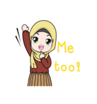 Lovely Hijab Girl (Eng)（個別スタンプ：13）