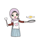 Lovely Hijab Girl (Eng)（個別スタンプ：20）