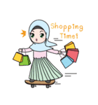 Lovely Hijab Girl (Eng)（個別スタンプ：23）