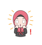 Lovely Hijab Girl (Eng)（個別スタンプ：27）