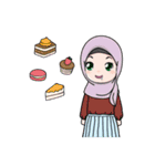 Lovely Hijab Girl (Eng)（個別スタンプ：28）