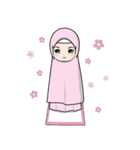 Lovely Hijab Girl (Eng)（個別スタンプ：30）