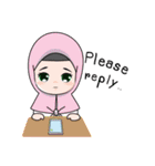 Lovely Hijab Girl (Eng)（個別スタンプ：33）