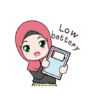 Lovely Hijab Girl (Eng)（個別スタンプ：34）