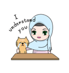 Lovely Hijab Girl (Eng)（個別スタンプ：35）