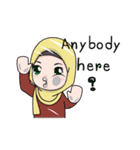 Lovely Hijab Girl (Eng)（個別スタンプ：36）